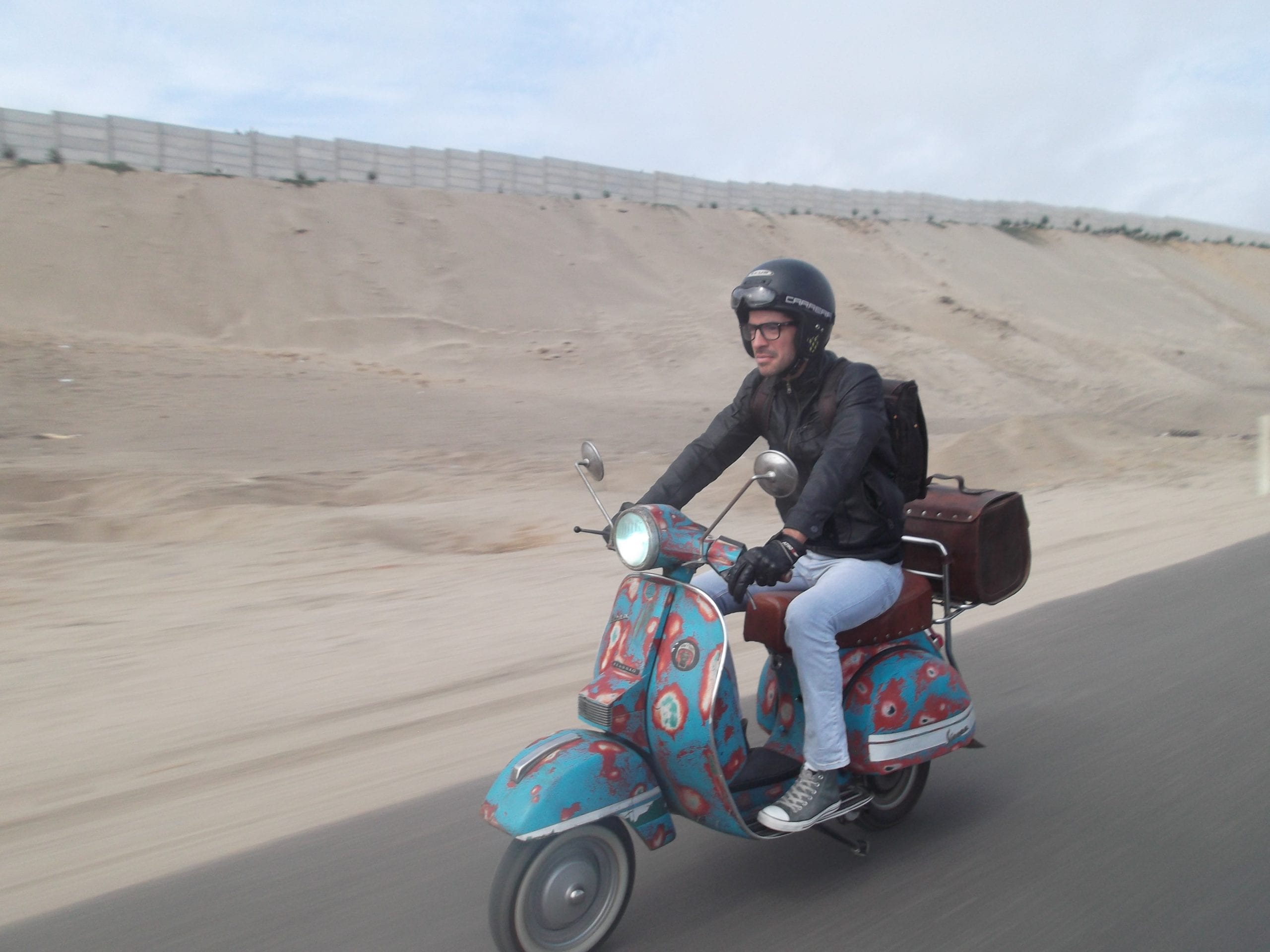 scooter motorcyclist Lima Peru